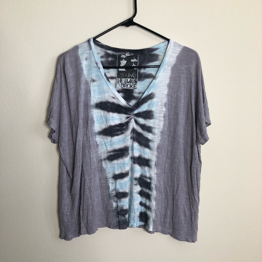 Young Faboulous & Broke short sleeve tie dye tee